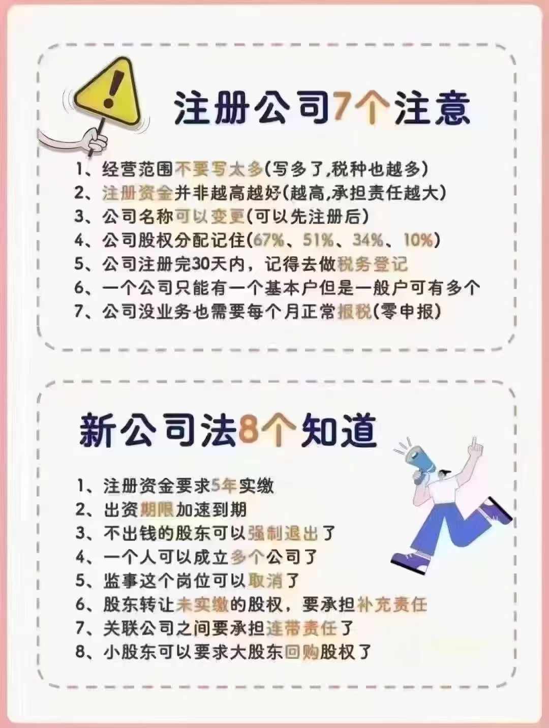 注册公司7个注意 新公司法8个知道-企贝网